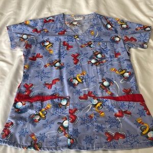 Winter Scrub Top 🐧